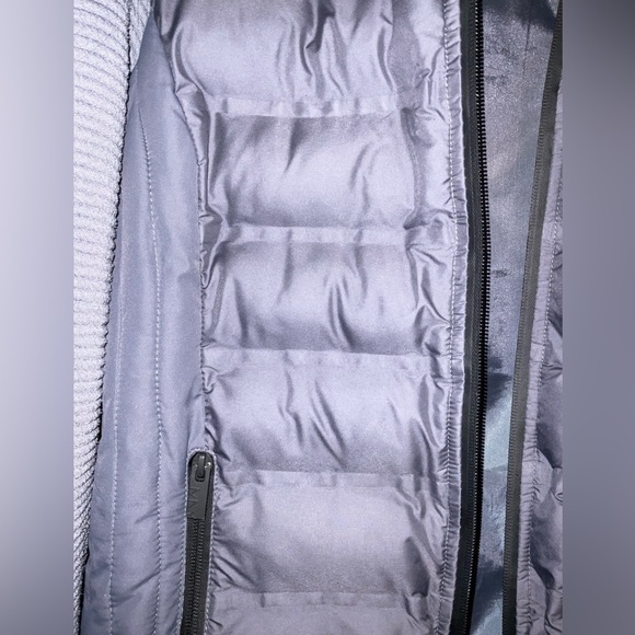 Marc New York Blue/Grey Puffer Mixed Media Jacket with Knit Sleeves 🧥 - Picture 5 of 15